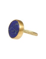 Rough Lapis Ring in 18k & 22k Yellow Gold