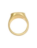 Signet Ring with Gold Plate in 18k Gold