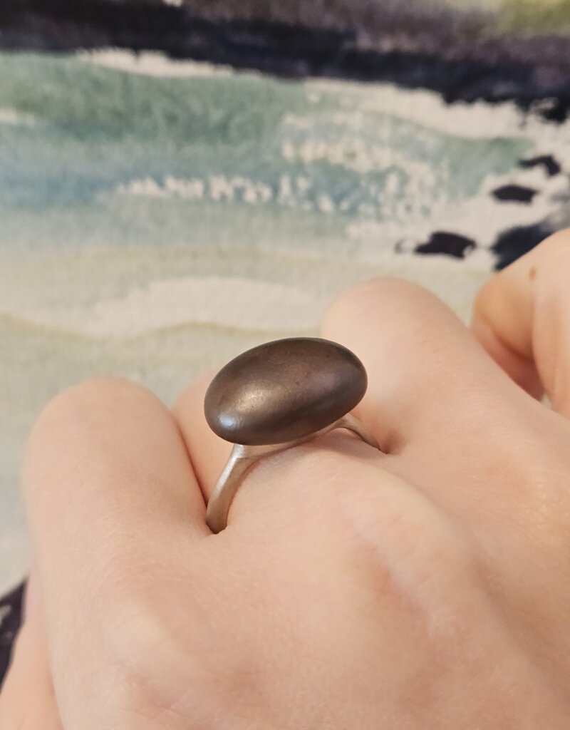 Shibuichi Water Ingot Ring