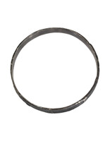 Silk Flat Bangle in Oxidized Silver