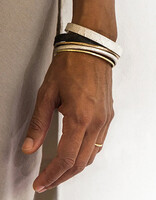 Silk Flat Bangle in Oxidized Silver