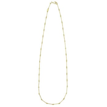 Tura Sugden Needle Eye Chain Necklace in 18k Gold