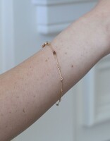 Tura Sugden Needle Eye Chain Bracelet in 18k Rose Gold