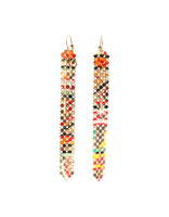 Maral Rapp Graffiti Mesh Mid-Long Earrings