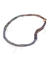 Hairy Ribbon Necklace in Spectrum + Silver