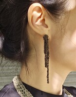 Extra Drip Earrings in Burnt Gold
