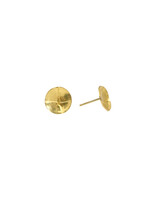 Fused Golden Pool Post Earrings in 22k and 18k