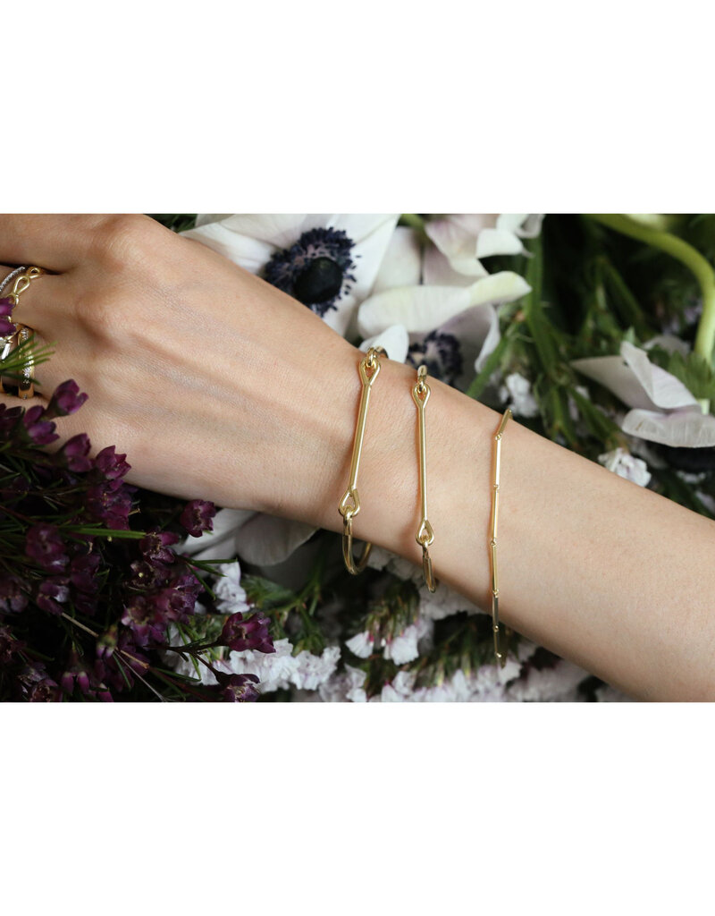 Tura Sugden Bias Chain Bracelet in 18k Yellow Gold