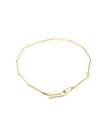 Tura Sugden Bias Chain Bracelet in 18k Yellow Gold