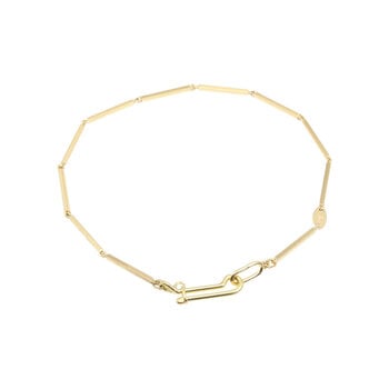 Tura Sugden Bias Chain Bracelet in 18k Yellow Gold