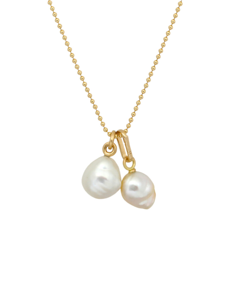 Tracy Conkle Large Australian Baroque Pearl Pendant in 18k Gold
