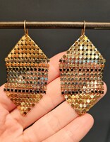 Maral Rapp Klimt Earrings with Gold Caps