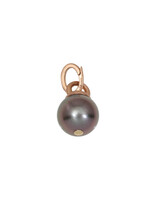 Tracy Conkle Aubergine Pearl Pendant in Rose Gold