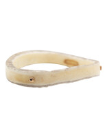 Moose Antler Bangle with Black Diamonds in 14k Gold