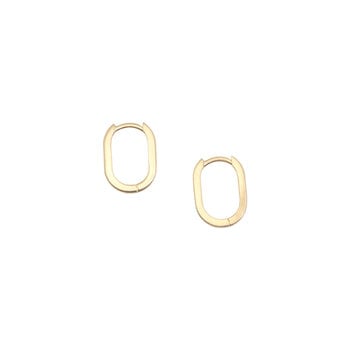 Tracy Conkle Small Cushion Hoops in 14k Yellow Gold