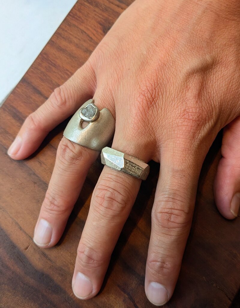 Olivia Shih Raw Ring in Silver