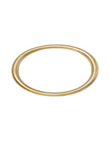 Tapered Oval Bangle with Thick Ends  in Golden Bronze