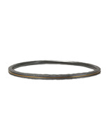 Channel Bangle In Oxidized Silver with 18k Gold Liner
