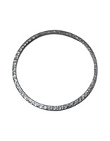 Channel Bangle In Oxidized Silver with 18k Gold Liner