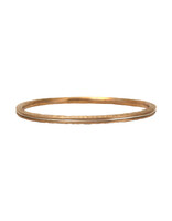 Channel Bangle in Ancient Bronze with Silver Liner - M