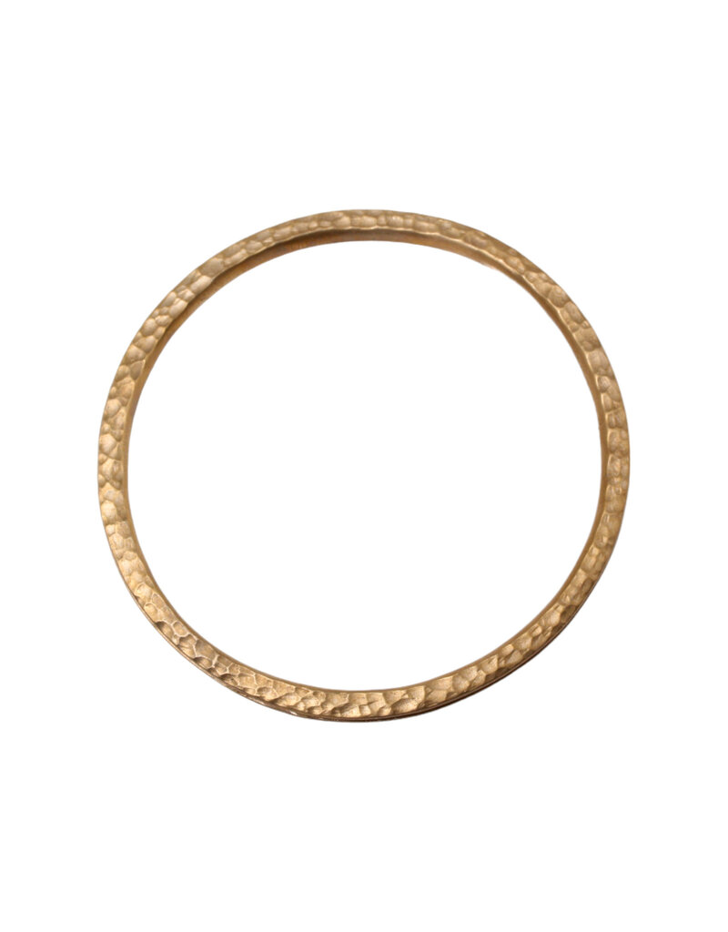 Channel Bangle in Ancient Bronze with Silver Liner - M