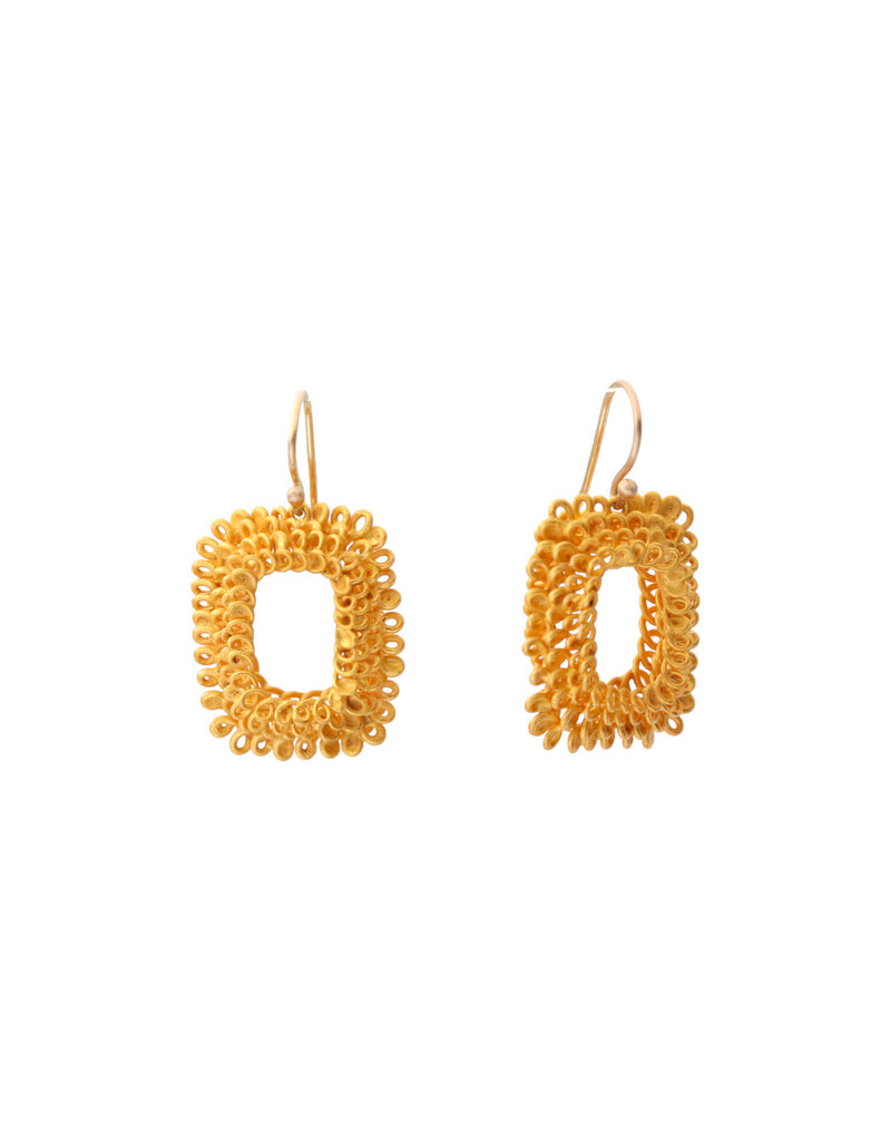 Sayumi Yokouchi Coil Earrings - Medium Rectangle