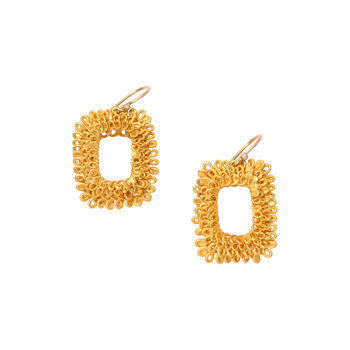 Sayumi Yokouchi Coil Earrings - Medium Rectangle