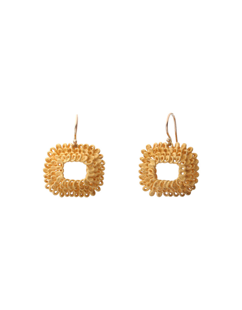 Sayumi Yokouchi Coil Earrings - Horizontal Rectangle