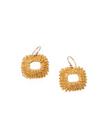 Sayumi Yokouchi Coil Earrings - Horizontal Rectangle