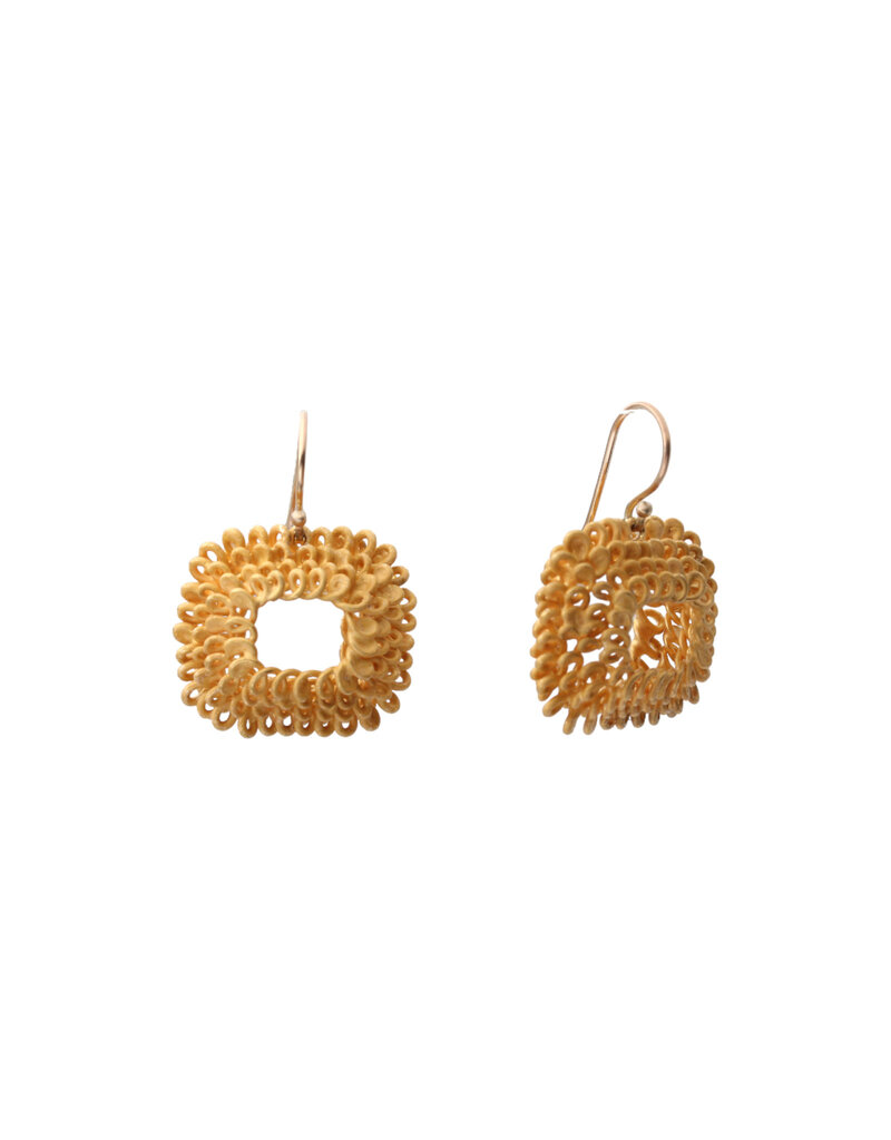 Sayumi Yokouchi Coil Earrings - Horizontal Rectangle