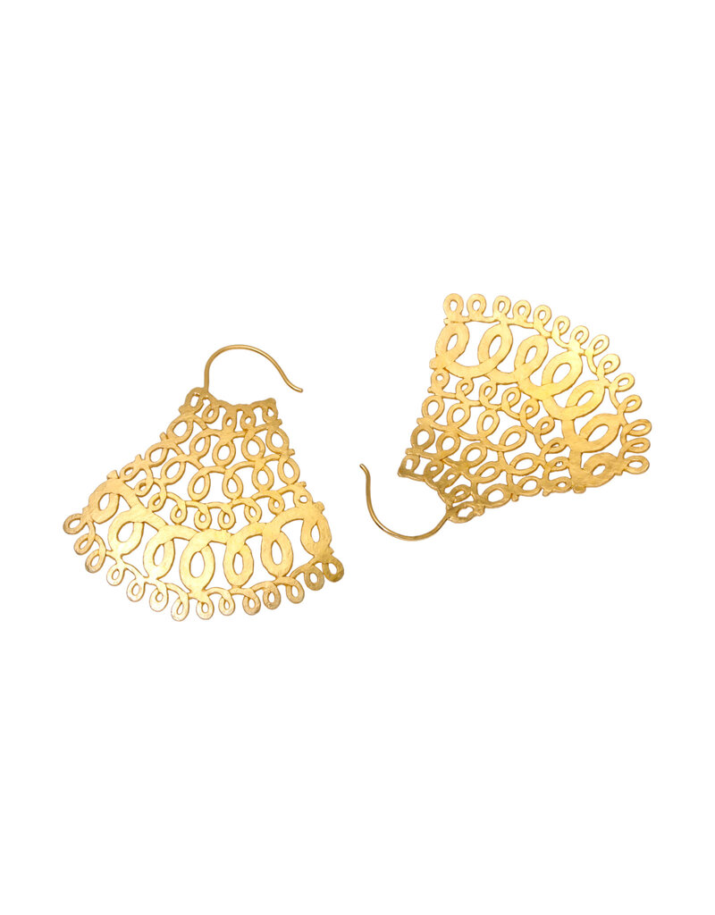 Sayumi Yokouchi Gold Spiral Earrings - Medium