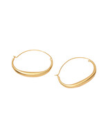 Sayumi Yokouchi Gold Crescent Moon Hoop