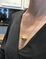 Courbé Cluster Bead and Chain Necklace in 18k Yellow Gold