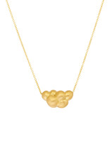 Courbé Cluster Bead and Chain Necklace in 18k Yellow Gold