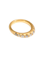 Inanna with Grey Diamonds in 18k Yellow Gold