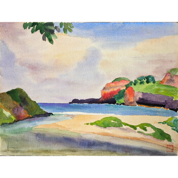Kenneth Higashimachi Medium Watercolor Painting #101