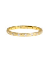 Eternity Band in 20k Gold with 17 White Diamonds