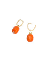 Tracy Conkle Persimmon Coral Earrings  in 18k and 14k