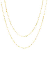 Short Links Chain in 18K Gold - 34"