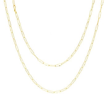 Short Links Chain in 18k Gold - 34"