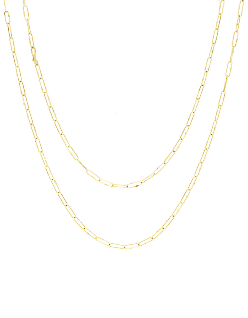 Short Links Chain in 18K Gold - 34"