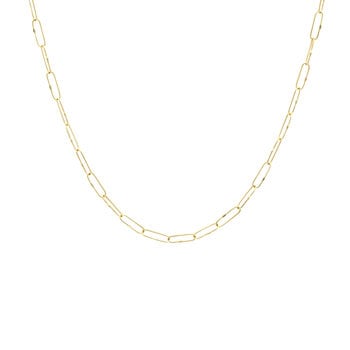 Short Links Chain in 18k Yellow Gold - 18"