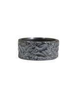 11mm Topography Ring in Oxidized Silver