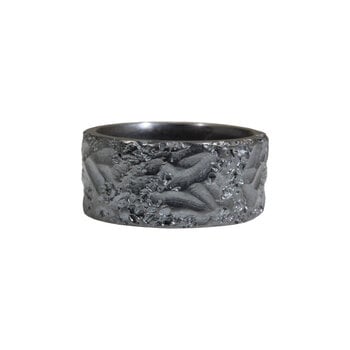 11mm Topography Ring in Oxidized Silver