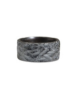 11mm Topography Ring in Oxidized Silver