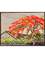 Kenneth Higashimachi Medium Watercolor Painting #105