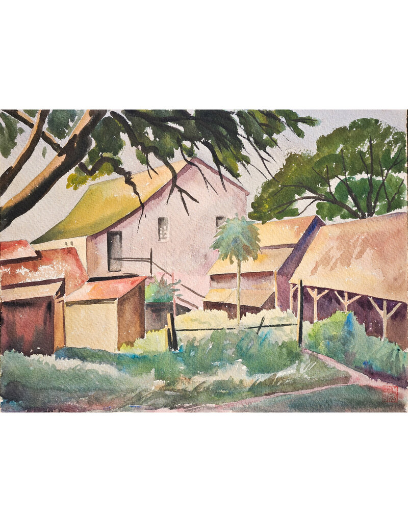 Kenneth Higashimachi Medium Watercolor Painting #107