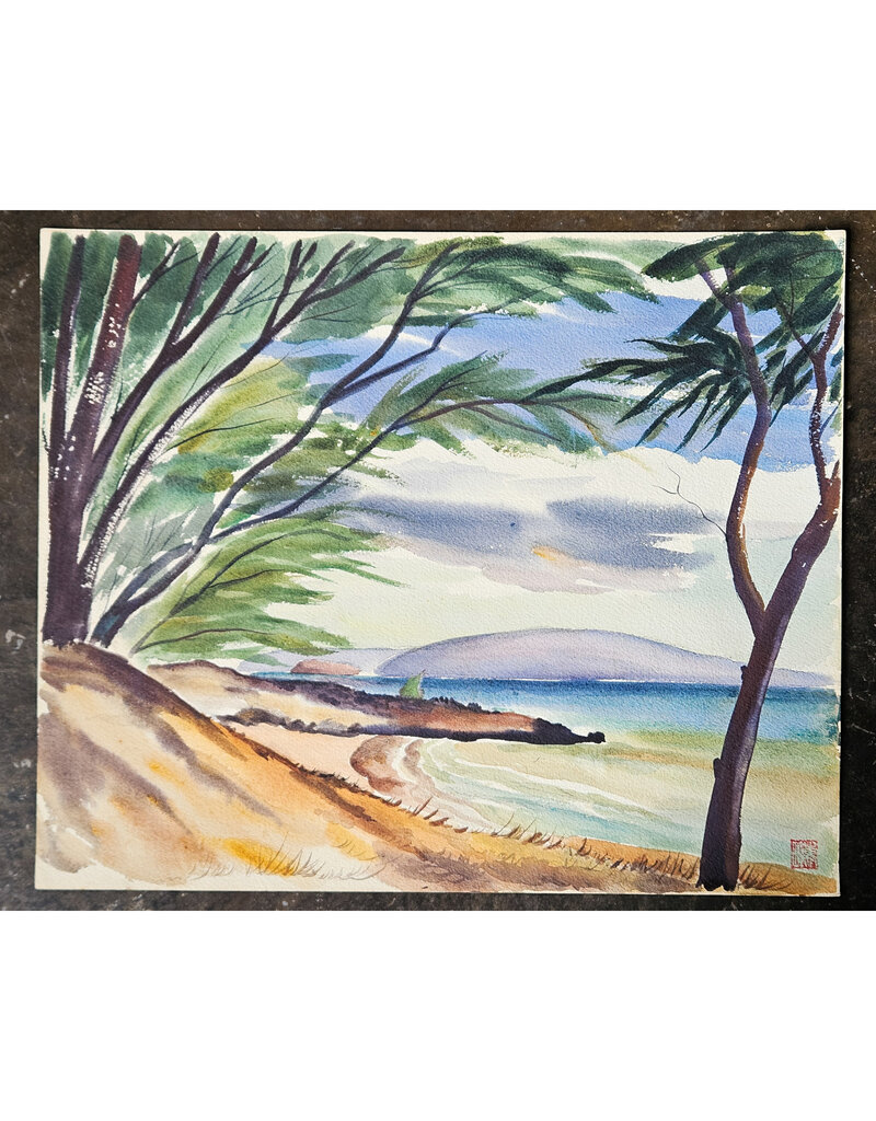 Kenneth Higashimachi Large Watercolor Painting #54