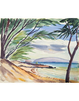 Kenneth Higashimachi Large Watercolor Painting #54