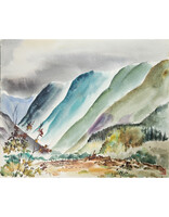 Kenneth Higashimachi Large Watercolor Painting #55